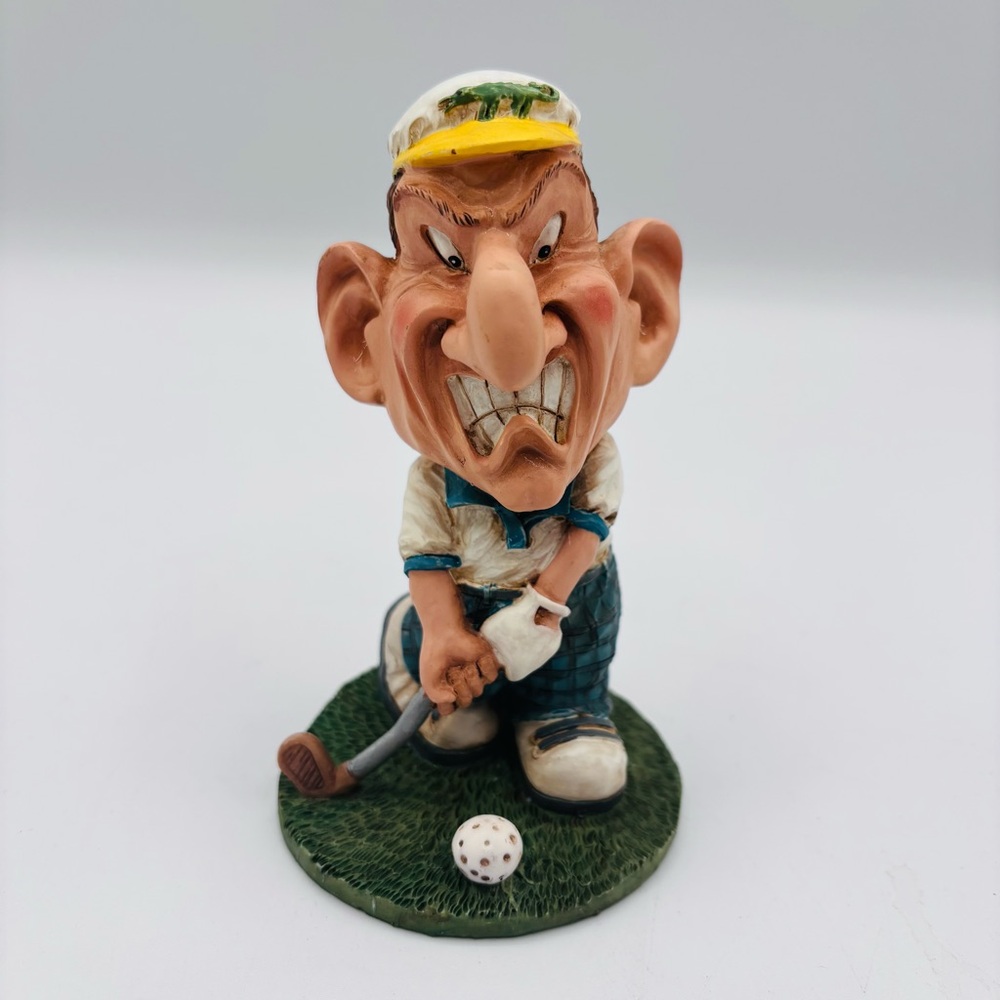 Vintage Eye on the Ball Golf Series by artist Doug Harris for Russ Berrie and Co